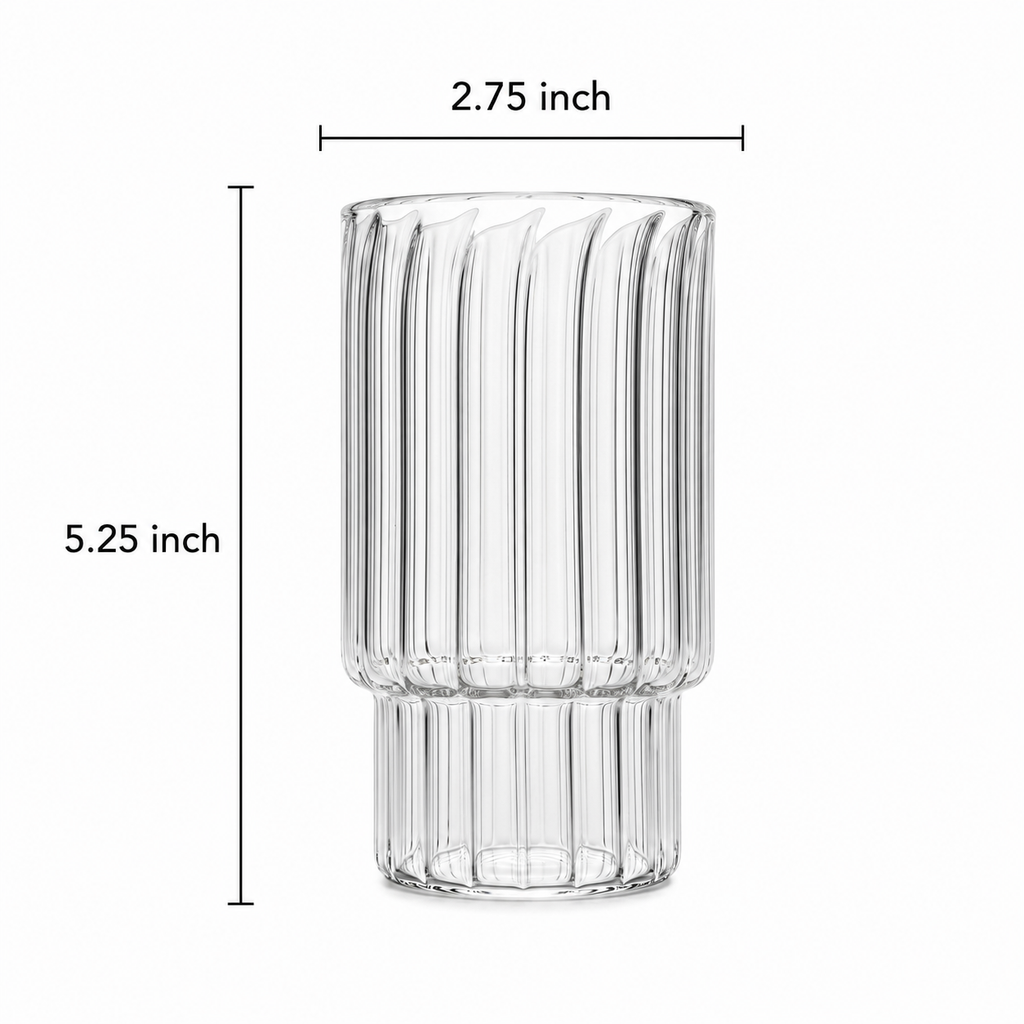 Ribbed Silhouette Glass