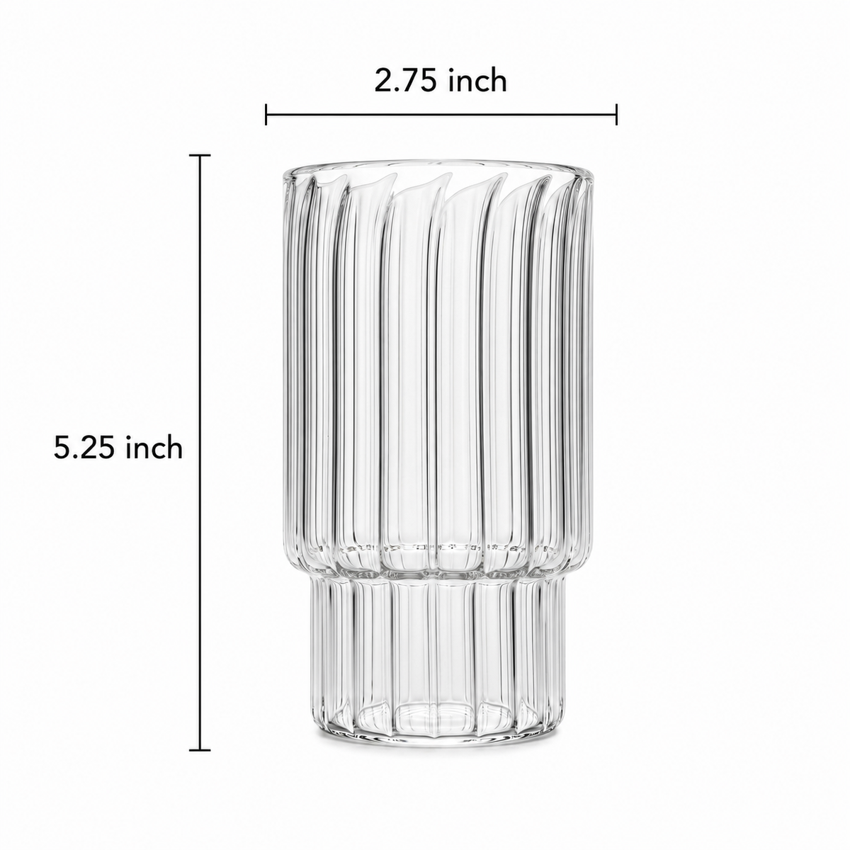 Ribbed Silhouette Glass