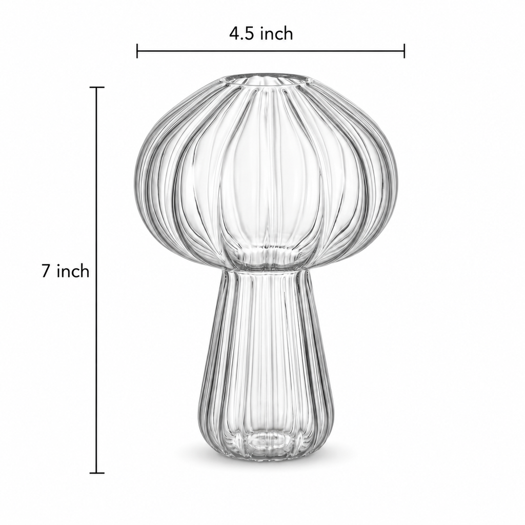 Crystal Mushroom Vase
