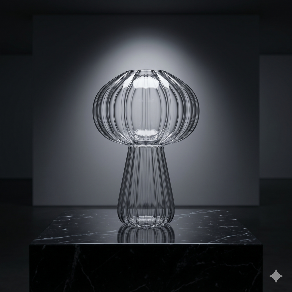 Crystal Mushroom Vase