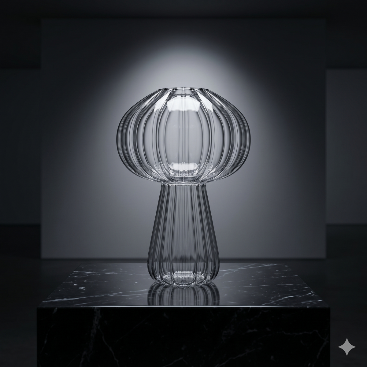 Crystal Mushroom Vase