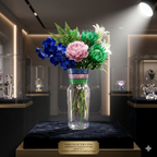 The Boho Banded Glass Vase