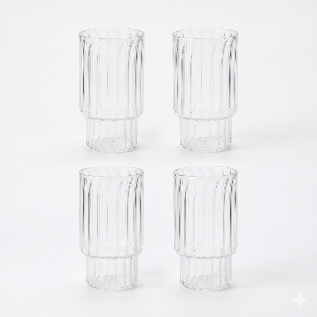 Ribbed Silhouette Glass