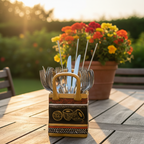 Handpainted Timeless Motif Terracotta Pentissue paper Holder