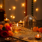 Jyoti Aavaran — Borosil Sacred Diya with Glass Cover