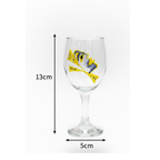 HandPainted Midnight Swirl Wine Glass Set (Set of 6)