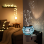BlueBrick Glass Camphor & Oil Diffuser Lamp (Kapoor Dani)