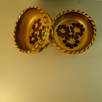 Handpainted Earth Bloom Terracotta Bowl Set (Set of 6)
