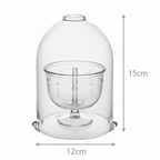 Jyoti Aavaran — Borosil Sacred Diya with Glass Cover