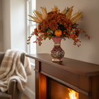 Handpainted Garden Grace Terracotta Vase