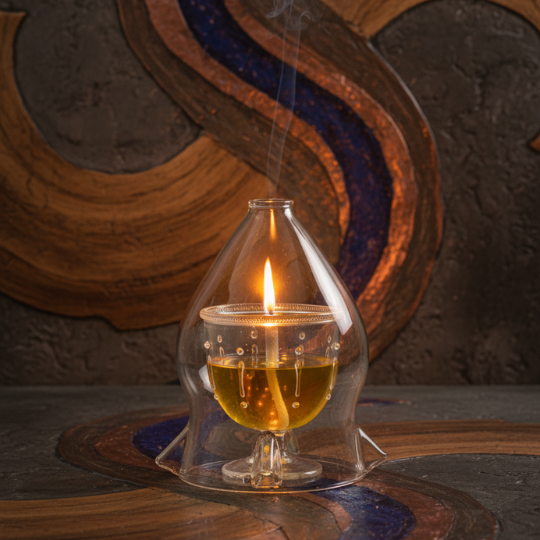 Prakaash Aavritti — Borosil Diya with Glass Cover