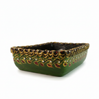 Handpainted Greeny Floral Terracotta Planter