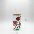 HandPainted Rosé Sip Borosil Sipper