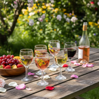 Handcrafted Vintique Crystal Wine Glasses – Set of 6