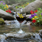 Handpainted Sixfold Reverie – Wine Glass Set (Set of 6)