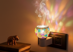 Handcrafted RainbowCrest Glass Shards Camphor & Oil Diffuser Lamp (Kapoor Dani)