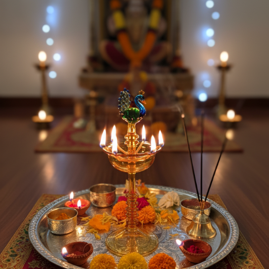 Aarambh Jyot — Borosil Devotional Diya Stand