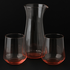 ClearServe Borosilicate Jar with 6 Glasses