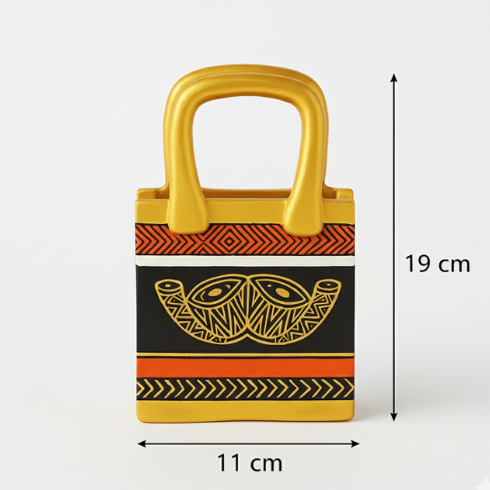 Handpainted Timeless Motif Terracotta Pentissue paper Holder