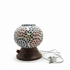 Handcrafted Floral Radiance Glass Table Lamp