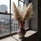 Handpainted Garden Grace Terracotta Vase