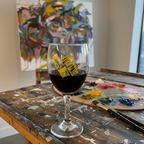 HandPainted Vintessa Glow Wine Glasses – Set of 6