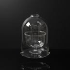 Jyoti Aavaran — Borosil Sacred Diya with Glass Cover