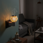Handcrafted RadiantHue Glass Shards Camphor & Oil Diffuser Lamp (Kapoor Dani)