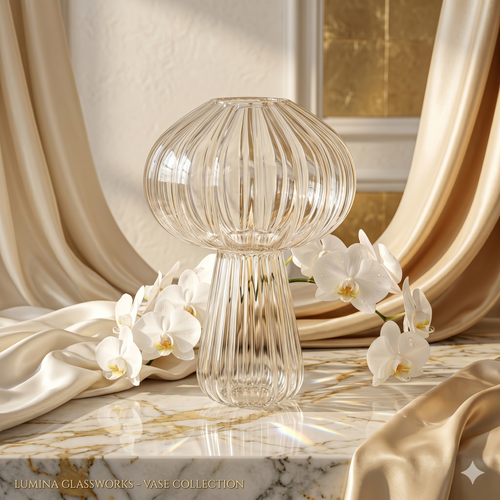 Crystal Mushroom Vase
