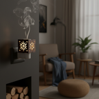 Handcrafted MDF SunGlow Camphor & Oil Diffuser Lamp (Kapoor Dani)