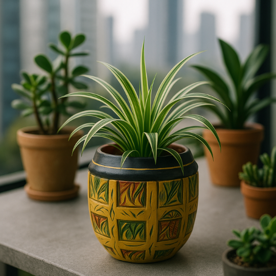 Handpainted Heritage Terracotta Planter