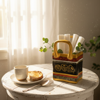 Handpainted Timeless Motif Terracotta Pentissue paper Holder