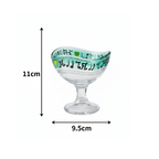 HandPainted Artisan Aura Crystal Cocktail Glasses — Set of 6