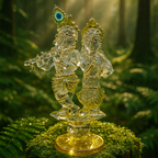 Yugala Ananda — Borosil Radha Krishna Idol