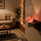 Roseate abstract Glass Camphor & Oil Diffuser Lamp (Kapoor Dani)