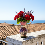 Handpainted Garden Grace Terracotta Vase