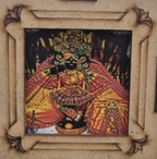 Handcrafted MDF Shri Banke Bihari ji Camphor & Oil Diffuser Lamp (Kapoor Dani)
