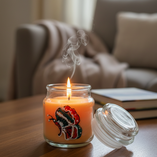 HandPainted Trinity Glow — Scented Candle Set (Set of 3)