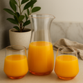 ClearServe Borosilicate Jar with 6 Glasses