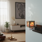 Handcrafted MDF Khatu Shyam Ji Camphor & Oil Diffuser Lamp (Kapoor Dani)